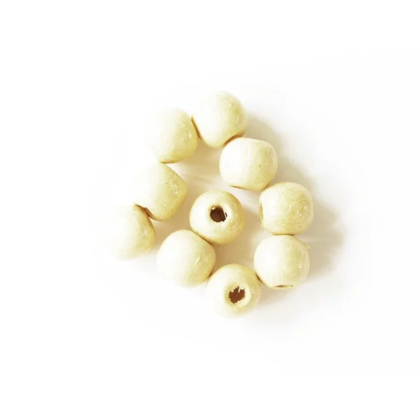 100 perles en bois vernis - Ronde 10 mm