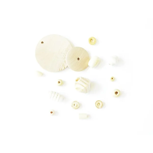 100 perles en bois vernis - Ronde 10 mm