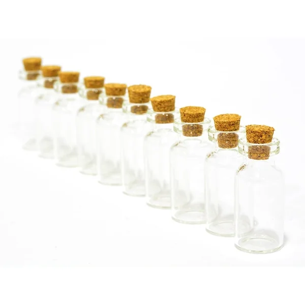 10 fioles en verre 4 cm