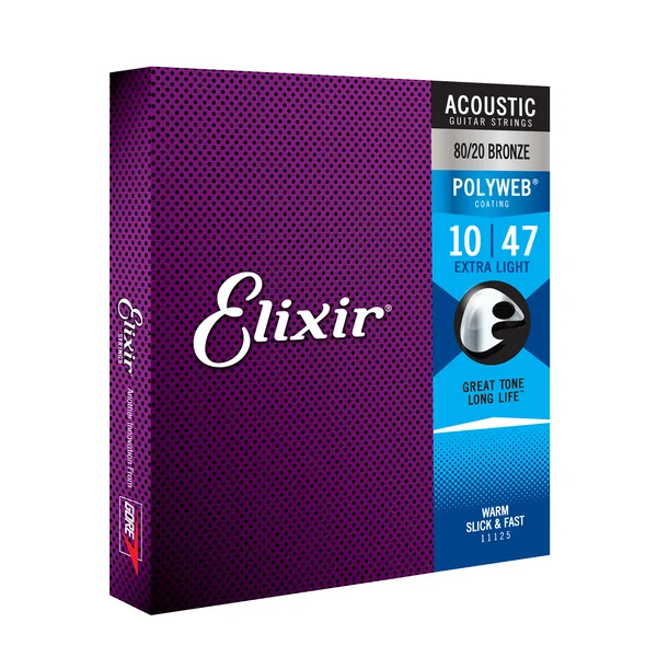 11000 Polyweb Acoustic Extra Light 10-47 - jeu de 6 cordes