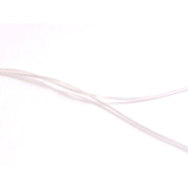 12 m de fil élastique brillant - Blanc
