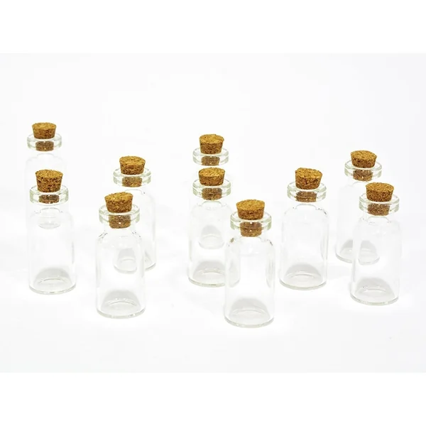 1 fiole en verre 4 cm