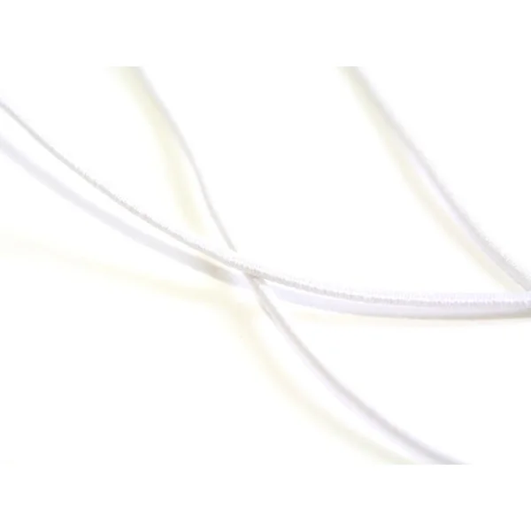 1 m de cordon élastique 1 mm - Blanc