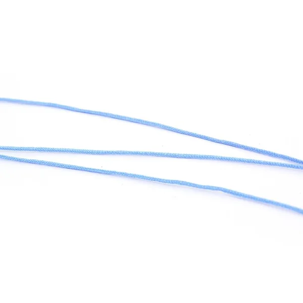 1 m de fil de jade / fil nylon tressé 1 mm - bleu ciel
