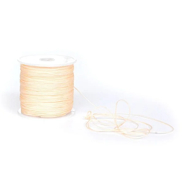1 m de fil de jade / fil nylon tressé 1 mm - rose chair