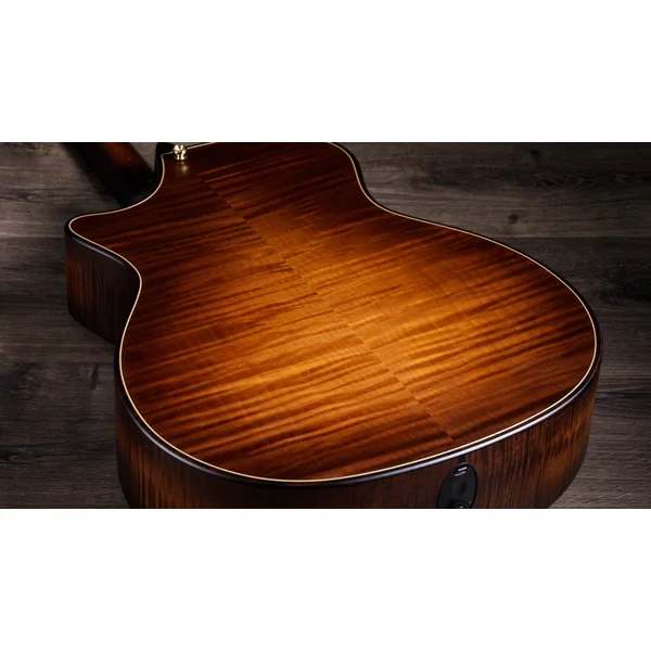 614CE Builder's Edition V-Class - natural top & wild honey burst