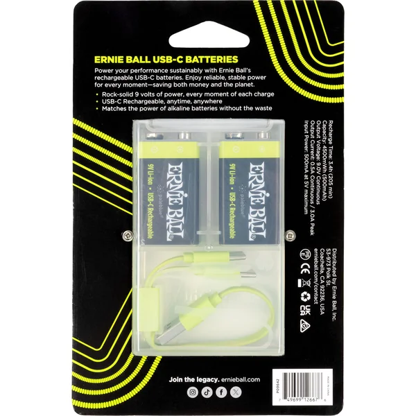 9642 - 9v rechargeable via USB-C