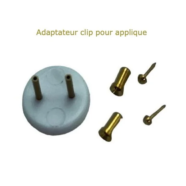 Adaptateur clip pour applique