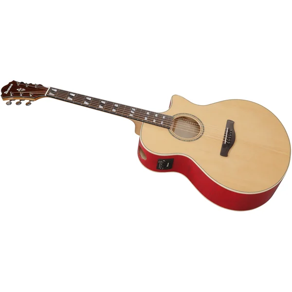 AE170 NTR - natural top, transparent red back