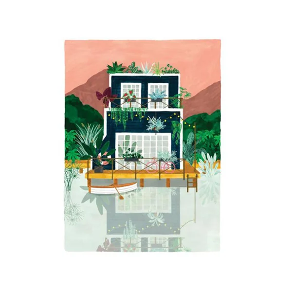 Affiche aquarelle - Cabine - 29,7 x 39,7 cm - ATWS