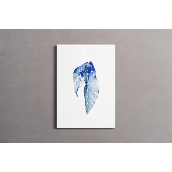 affiche fleur - Bégonia #2- Riso - A3 - 42 x 29,7 cm