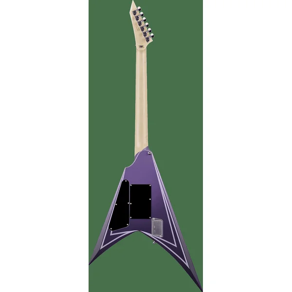 Alexi Laiho Hexed Signature - purple fade satin w/ ripped pinstripes
