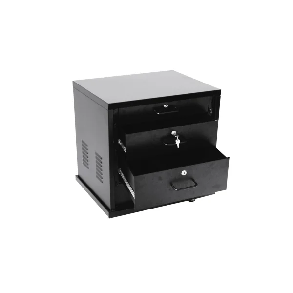 Armoire de rack 12U en acier revêtement poudré