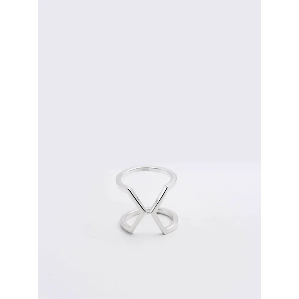 Bague Bijou d'oreille Dualité Large Argent