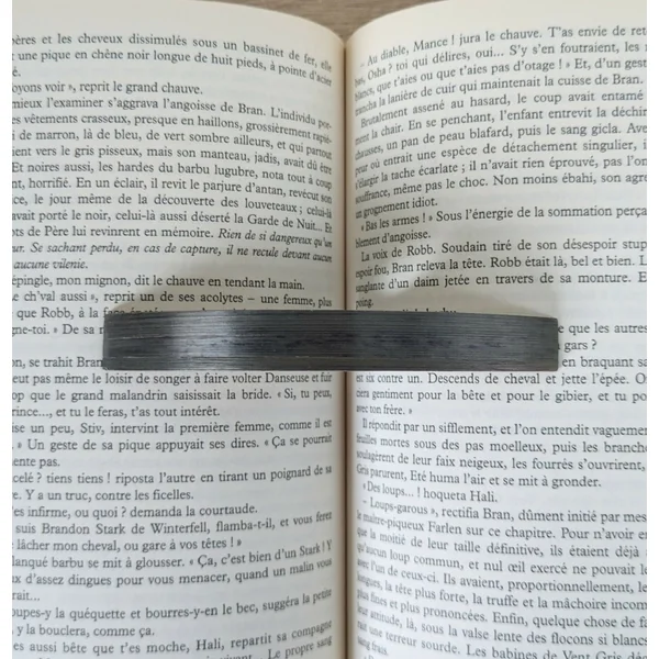 Bague de lecture avec Marqueterie de Paille Gris Anthracite