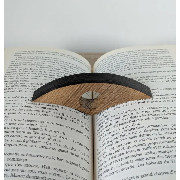 Bague de lecture avec Marqueterie de Paille Noire