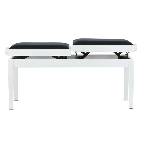 BANQUETTE PIANO DELUXE DOUBLE BLANC MAT
