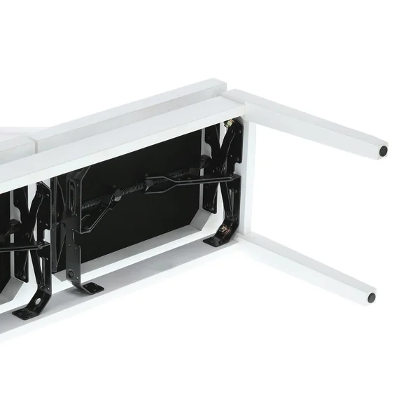 BANQUETTE PIANO DELUXE DOUBLE BLANC MAT