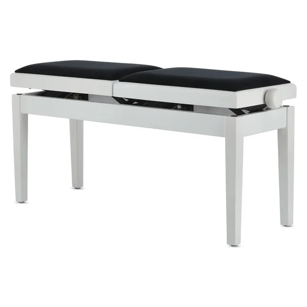 BANQUETTE PIANO DELUXE DOUBLE BLANC MAT