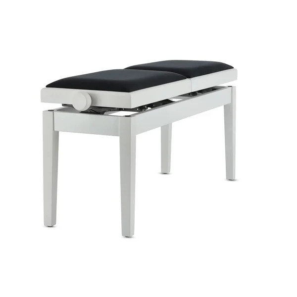 BANQUETTE PIANO DELUXE DOUBLE BLANC MAT