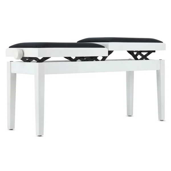 BANQUETTE PIANO DELUXE DOUBLE BLANC MAT