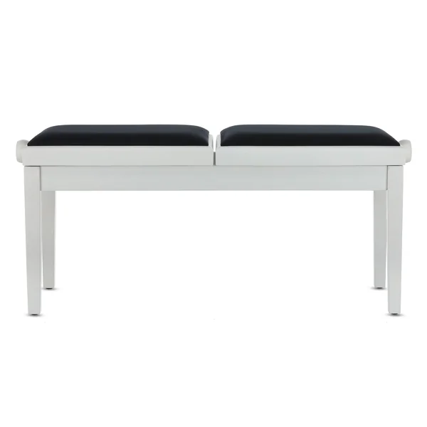 BANQUETTE PIANO DELUXE DOUBLE BLANC MAT
