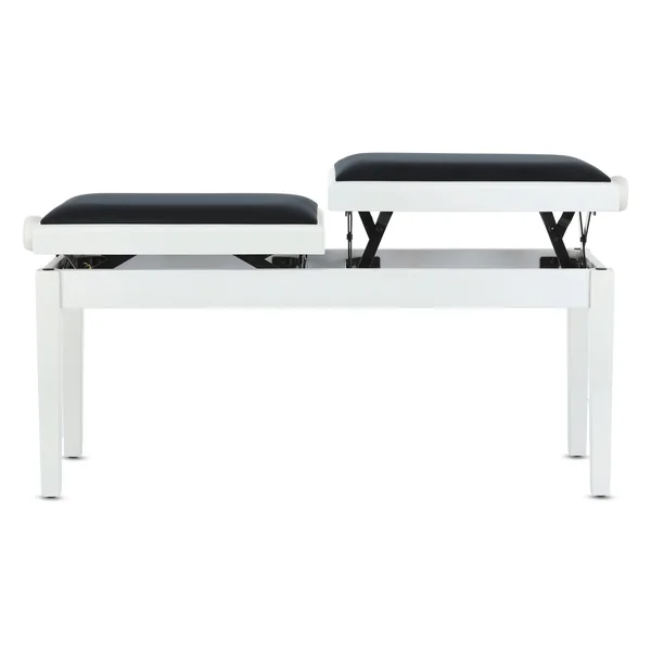 BANQUETTE PIANO DELUXE DOUBLE BLANC MAT