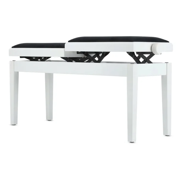 BANQUETTE PIANO DELUXE DOUBLE BLANC MAT