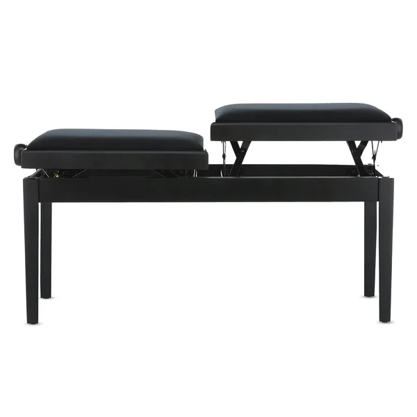 BANQUETTE PIANO DELUXE DOUBLE NOIR MAT