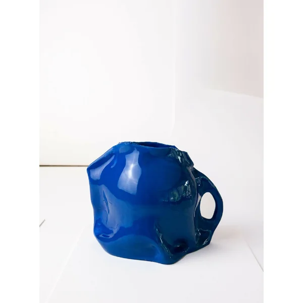 BLUE BAG VASE