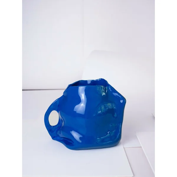 BLUE BAG VASE