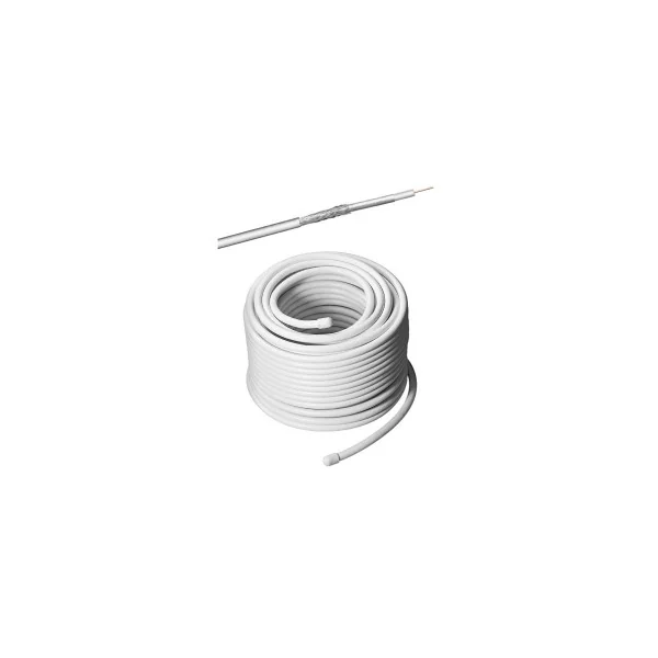BOBINE 50 METRES CABLE COAXIAL ANTENNE PRO TV SATELLITE 75 OHMS 6,8mm GOOBAY