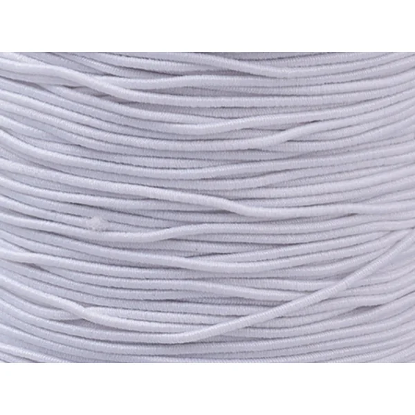 Bobine de 15 mètres de fil élastique blanc - diamètre 1 mm