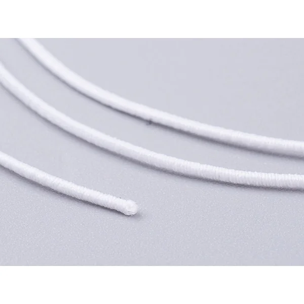 Bobine de 15 mètres de fil élastique blanc - diamètre 1 mm
