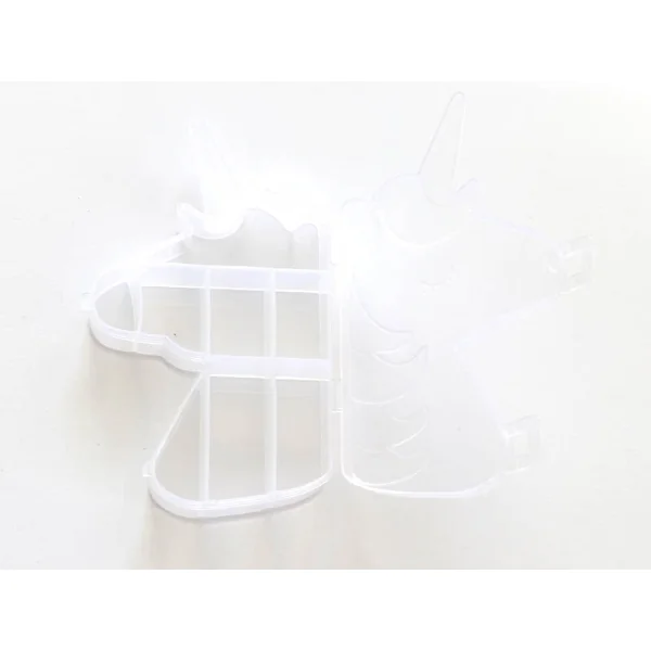 Boite de rangement licorne avec ses 8 compartiments