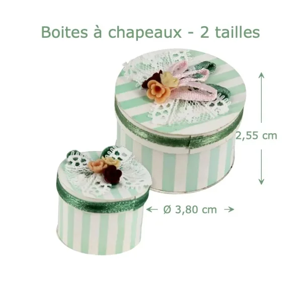 Boites à chapeau - Deux tailles