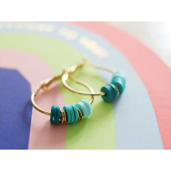 Boucles d'oreilles créoles 25 mm - plaquées or fin 24K