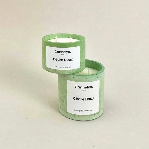 Bougie parfumée Cèdre Doux - Cannelya Paris