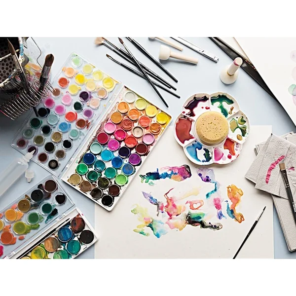 Boîte peinture à l'eau / aquarelle - 36 couleurs basiques