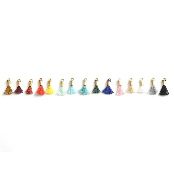 breloque mini-pompon - beige