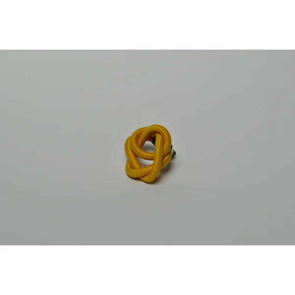Broche Entrelacs Jaune