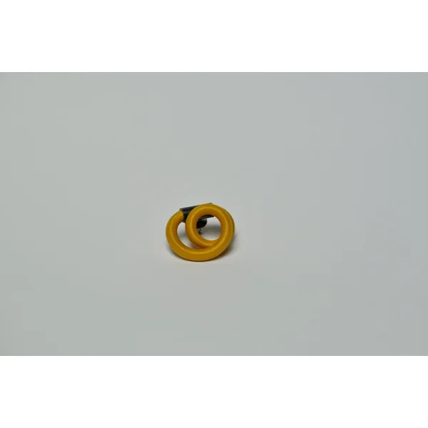 Broche Entrelacs Jaune