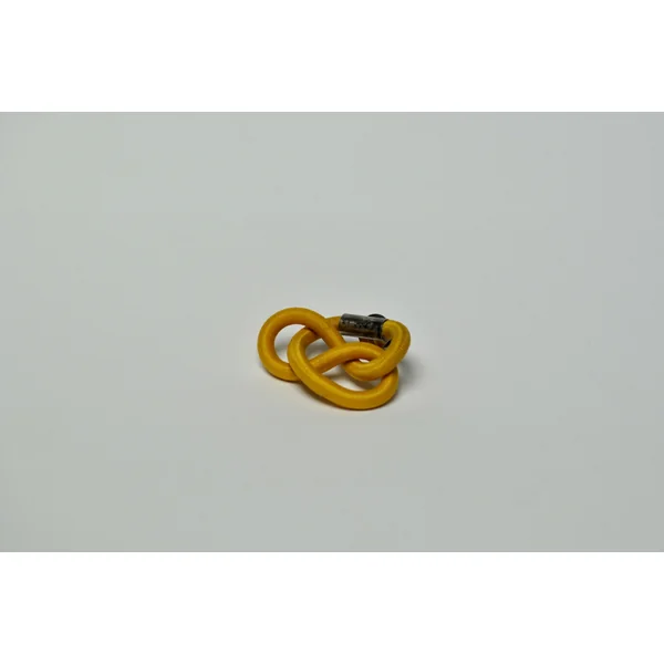 Broche Entrelacs Jaune