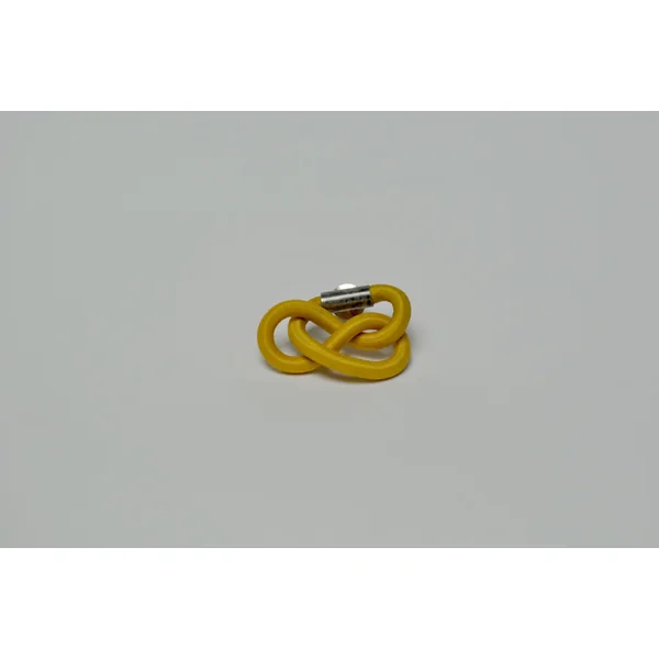 Broche Entrelacs Jaune