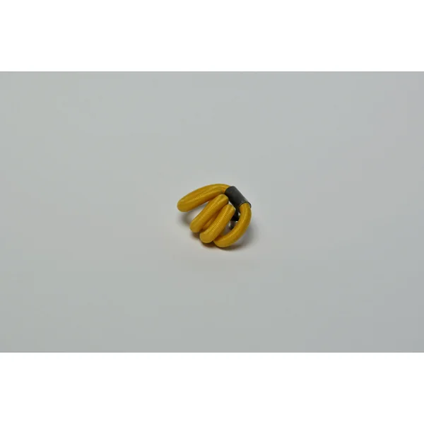 Broche Entrelacs Jaune