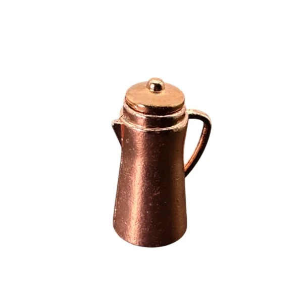 Cafetière en cuivre avec couvercle amovible