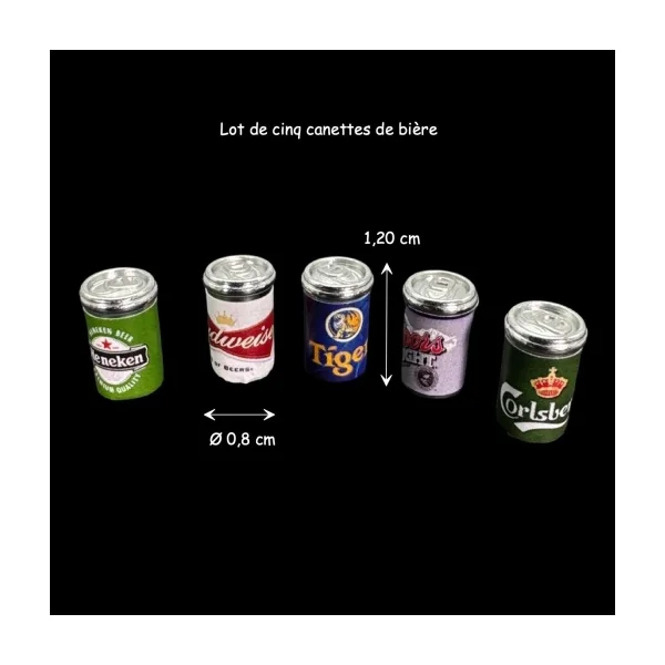 Canettes de bière - Lot de 5