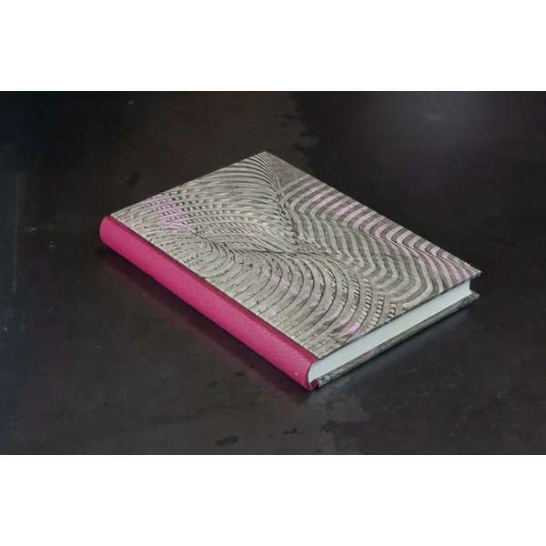 Carnet dos cuir série papiers à la colle