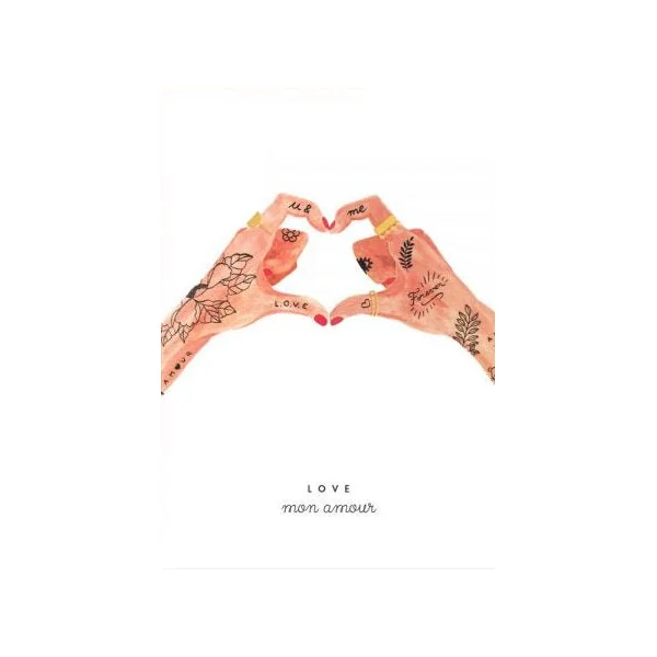 Carte aquarelle - Hands of love - ATWS