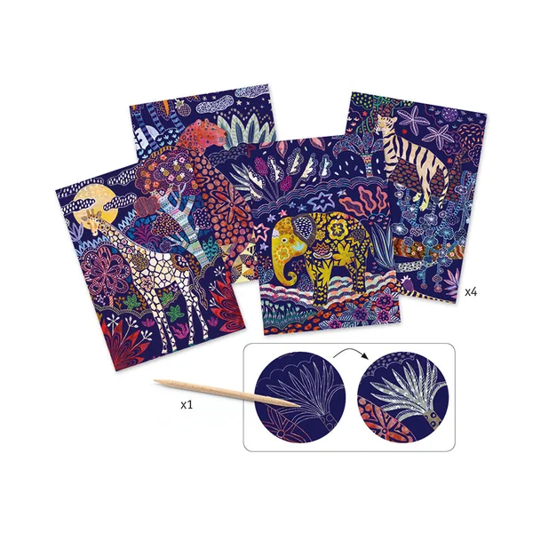 Cartes à gratter - Nature luxuriante